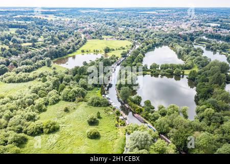 Grand Union Canal, Rickmansworth / Watford regno unito Foto Stock