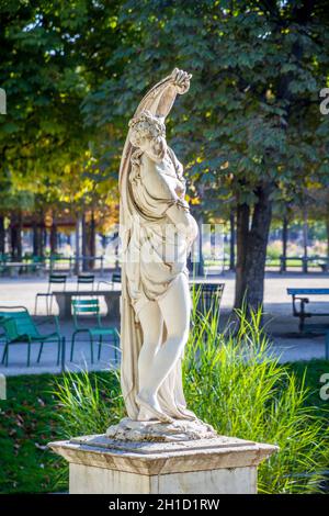 Statua di Venus callipige nel Giardino delle Tuileries, Parigi, Francia Foto Stock