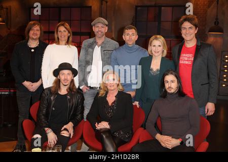 Kathrin Mueller-Hohenstein, Gil Ofarim, Doc Esser, Claudia Kleinert, Micky Beisenherz, Susan link, Mehdi Maturi, Matze Knop, Koelner Treff (Folge 537) Foto Stock