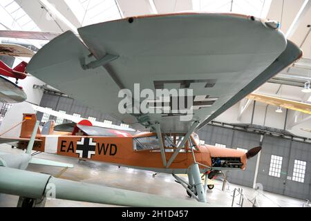 Flugwerft Schleißheim ist der Name eines techischen Musei. Es ist Außenstelle des Deutschen Museums in der Münchner Nachbargemeinde Oberschleißheim Foto Stock