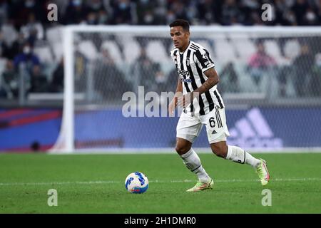 Danilo Luiz da Silva della Juventus FC in azione durante la serie A match tra Juventus FC e AS Roma. Foto Stock