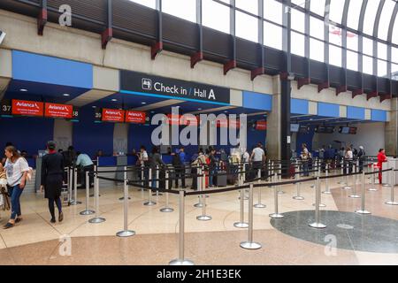 Medellin, Colombia - 27 Gennaio 2019: terminale di Medellin Rionegro aeroporto (MDE) in Colombia. Foto Stock