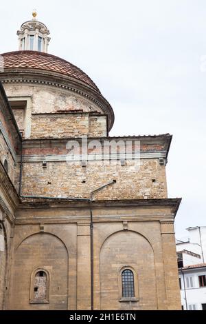 La facciata della Cappella dei Medici si trova a Piazza di Madonna degli Aldobrandini di Firenze Foto Stock