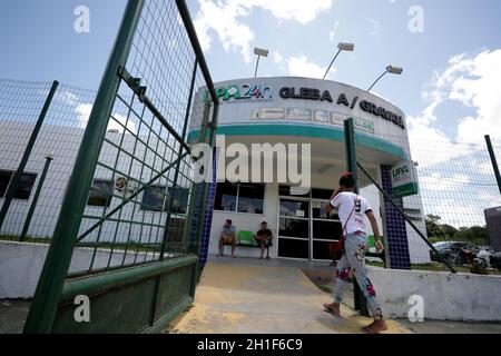 camacari, bahia / brasile - 17 ottobre 2019: Facciata dell'unità di pronto soccorso nel quartiere Gravata nella città di Camaçari. *** Capti locale Foto Stock