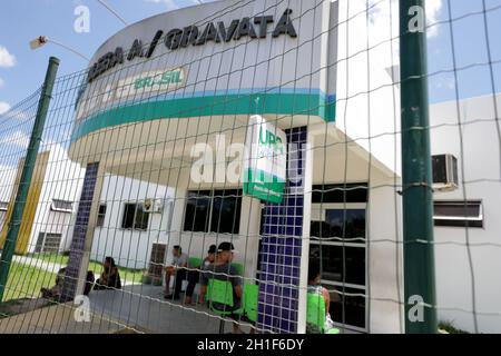 camacari, bahia / brasile - 17 ottobre 2019: Facciata dell'unità di pronto soccorso nel quartiere Gravata nella città di Camaçari. *** Capti locale Foto Stock