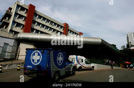 salvador, bahia / brasile - 31 marzo 2017: Vista dell'emergenza dello Stato Ospedale Generale - HGE - in Salvador. L'unità sanitaria è amministrata da Foto Stock