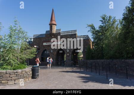 Orlando, Florida, Stati Uniti d'America - 09 maggio 2018: Il mondo di magia di Harry Potter nell'isola di avventura degli Universal Studios Orlando. Universal Studios Orlando Foto Stock