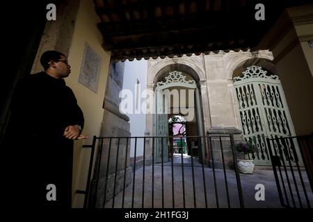 salvador, bahia / brasile - 21 febbraio 2019: Monaco è visto al monastero di Sao Bento nella città di Salvador. *** Local Caption *** Foto Stock