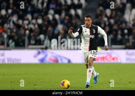 Torino, Italia. 19 gennaio 2020. Campionato italiano A. Juventus FC vs Parma Calcio.Danilo di Juventus FC. Foto Stock