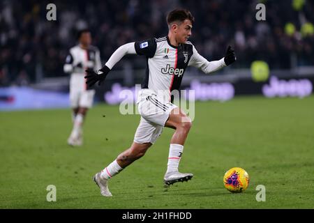 Torino, Italia. 19 gennaio 2020. Campionato italiano A. Juventus FC vs Parma Calcio. Paulo Dybala della Juventus FC. Foto Stock