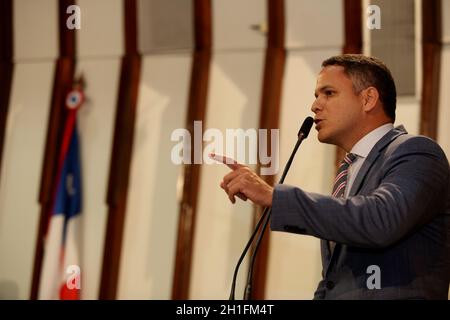 salvador, bahia / brasile - 15 febbraio 2017: Il Rappresentante di Stato Pablo Barrozo ha visto nella plenaria dell'Assemblea legislativa di Bahia nella città Foto Stock