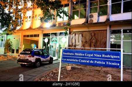 salvador, bahia / brasile - 30 novembre 2015: Facciata dell'Istituto medico Nina Rodrigues nella città di Salvador. Foto Stock