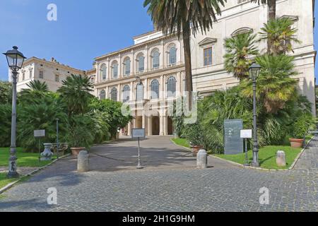 Roma, Italia - 29 giugno 2014: Ingresso al Museo storico di Palazzo Barberini a Roma. Foto Stock