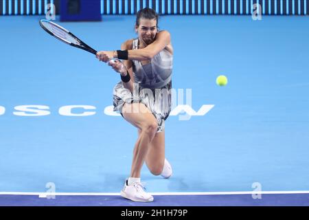 Mosca, Russia - 18 OTTOBRE 2021, Ajla Tomljanovic durante la VTB Kremlin Cup 2021 al Palazzo di ginnastica Irina Viner-Usmanova a MOSCA, - 18 OTTOBRE: (Foto di Anatoliy Medved) Foto Stock