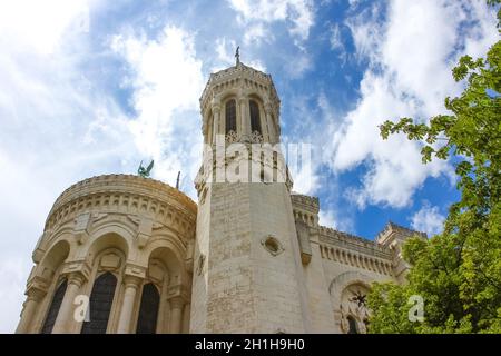 Notre Dame de Fourviers. Lione - Francia - Europa Foto Stock