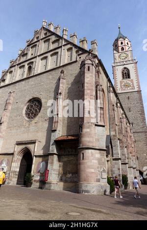 Pfarrkirche San Nicola, Merano, Südtirol, Italien Foto Stock