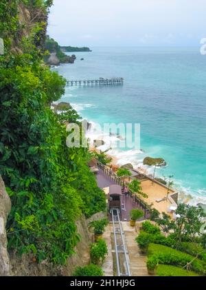 Nusa Dua, Bali, Indonesia - 30 dicembre 2008: Vista del Ritz-Carlton Bali Resort Foto Stock