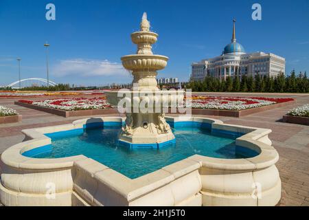 L Ak Orda Palazzo Presidenziale ad Astana, Kazakistan Foto Stock