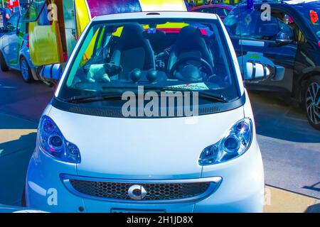 Ginevra, Svizzera - 17 giugno 2016: La concept car Smart forSpeed completamente elettrica in occasione del Salone internazionale dell'automobile Wave-2016 a Ginevra, Svizzera, il prossimo giugno Foto Stock