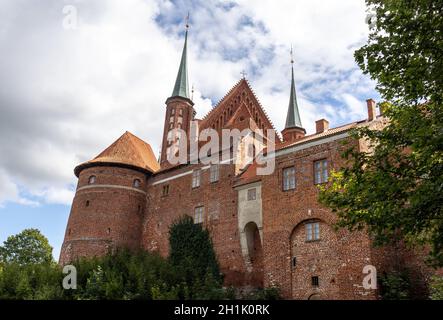 Frombork Cattedrale collina, un luogo dove ha lavorato Copernico. Polonia Foto Stock