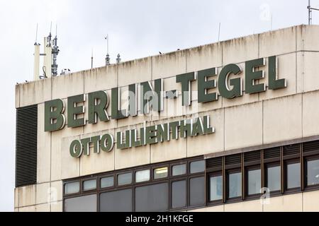 Berlino, Germania - 27 ottobre 2020: Berlino Tegel TXL Airport Terminal edificio in Germania. Foto Stock