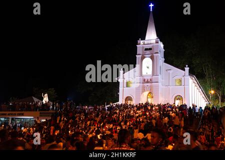 Bukit Mertajam, Penang/Malaysia - Luglio 30 2016: St Anne Novena e festa giorno diventare il luogo turistico e celebrazione religiosa in Malesia. Foto Stock