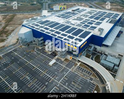 Vista aerea IKEA durante l'ordine di controllo del movimento. Foto Stock