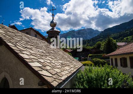 pincru nel mont saxonnex in alta savoia in francia Foto Stock