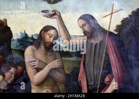 Bartolomeo Coda: il Battesimo di Cristo Foto Stock