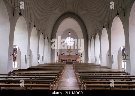 Saint Lawrence chiesa in Kleinostheim, Germania Foto Stock