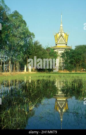 SOLO EDITORIALE E PER NEGOZI STORICI USO SOLO - IL MUSEO Dei campi di sterminio dei Khmer rossi o khmer rouge fuori dalla città di Phnom Penh Foto Stock