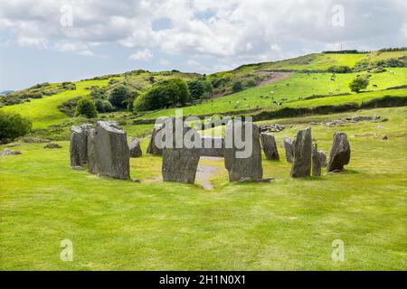 Rovine di Dromberg Stone Circle, Irlanda Foto Stock