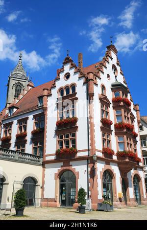 Il municipio è una vista della città di Pfullendorf Foto Stock