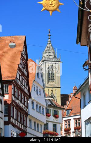 Al vecchio ospedale è una vista della città Di Pfullendorf Foto Stock