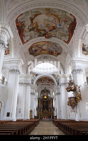 Basilica di San Martino e Oswald a Weingarten, Germania Foto Stock