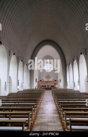 Saint Lawrence chiesa in Kleinostheim, Germania Foto Stock