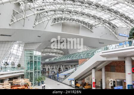 Incheon, Corea del Sud - 24 Maggio 2016: Stazione del Centro dei Trasporti all'Aeroporto Incheon di Seoul (ICN) in Corea del Sud. Foto Stock