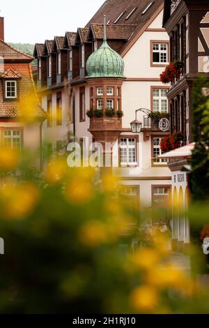 Erkerarchitektur a Gengenbach Foto Stock