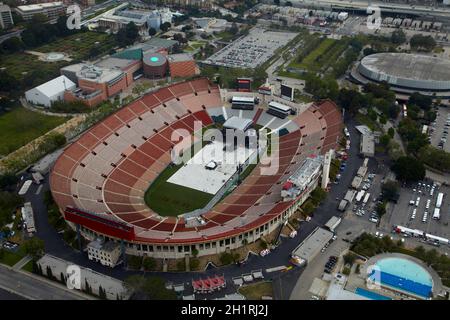 Il Los Angeles Memorial Coliseum, Los Angeles, California, USA. Foto Stock