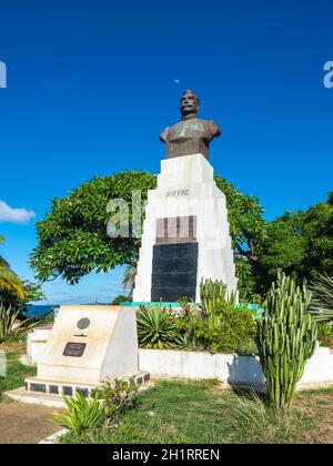 Antsiranana, Madagascar - Dicembre 20, 2015: la statua di francese generale Joffre di Antsiranana (ex Diego Suarez), a nord di Madagascar, East Afr Foto Stock