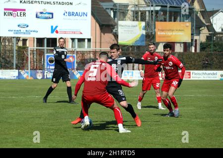 verkauf von Tobias Rühle (SSV Ulm 1846) im Strael der Fussball-RL SW 20-21: 28. Sptg: Bahlinger SC - Foto Stock