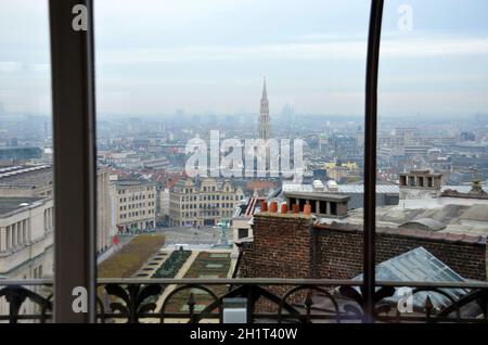 Blick über die Altstadt von Brüssel Belgien - Vista sul centro di Bruxelles, Belgio Foto Stock