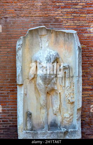 Roma, Italia - 10 ottobre 2020: Terme di Diocleziano del III secolo, rovine di antiche terme romane, Museo Nazionale Romano Foto Stock