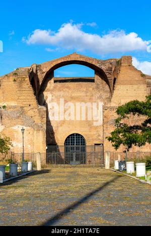 Roma, Italia - 10 ottobre 2020: Terme di Diocleziano del III secolo, rovine di antiche terme romane, Museo Nazionale Romano Foto Stock
