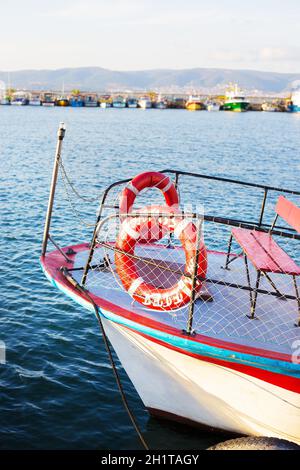 Splendidi panorami di Nessebar. Bulgaria - sole, spiaggia di mare Foto Stock