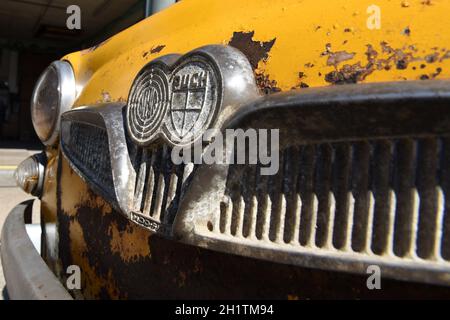 Ein legendärer Steyr Puch 650 TR aus den 60er-Jahren - Un leggendario Steyr Puch 650 TR degli anni '60 Foto Stock