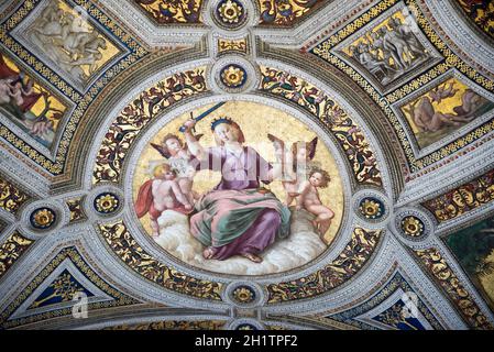 Vaticano,Italia-Aprile 04,2014: Affreschi antichi Foto Stock