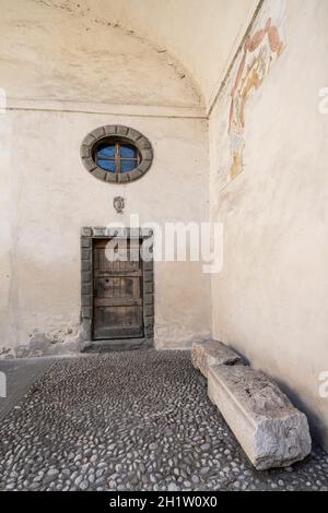 Palmanova, Italia. 18 maggio 2021. Vista sulla struttura dell'antica porta della città di Aquileia. Foto Stock