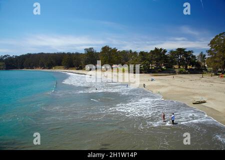 William Randolph Hearst Memorial Beach, San Simeone, Central Coast, CALIFORNIA, STATI UNITI D'AMERICA Foto Stock