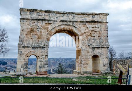Arco romano di Medinaceli (II-III secolo) Soria provincia Castilla-Leon Spagna Foto Stock